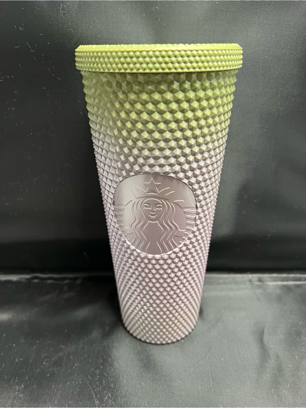 Starbucks Fall 2024 Studded Venti Cold Cup Tumbler Green Purple Ombre 24oz